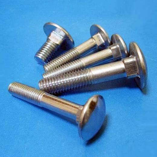 Duplex Steel Mushroom Head Square Neck Bolts