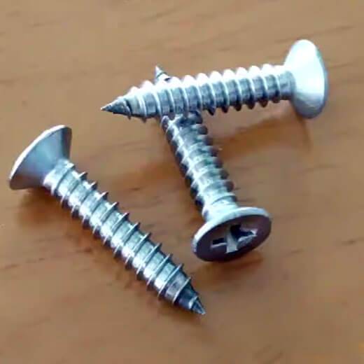 Stainless Steel Counter Sunk Philips Self Tapping Screws